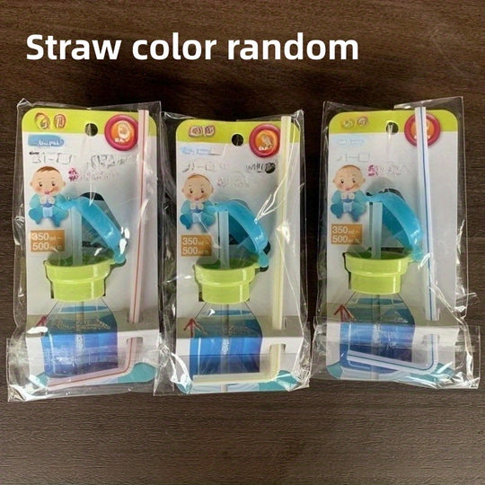 Lid for children's water bottle, spill-proof juice soda water bottle cap with straw, safe drinking straw sippy cap for child, gift for Halloween, Christmas, Thanksgiving, and Easter