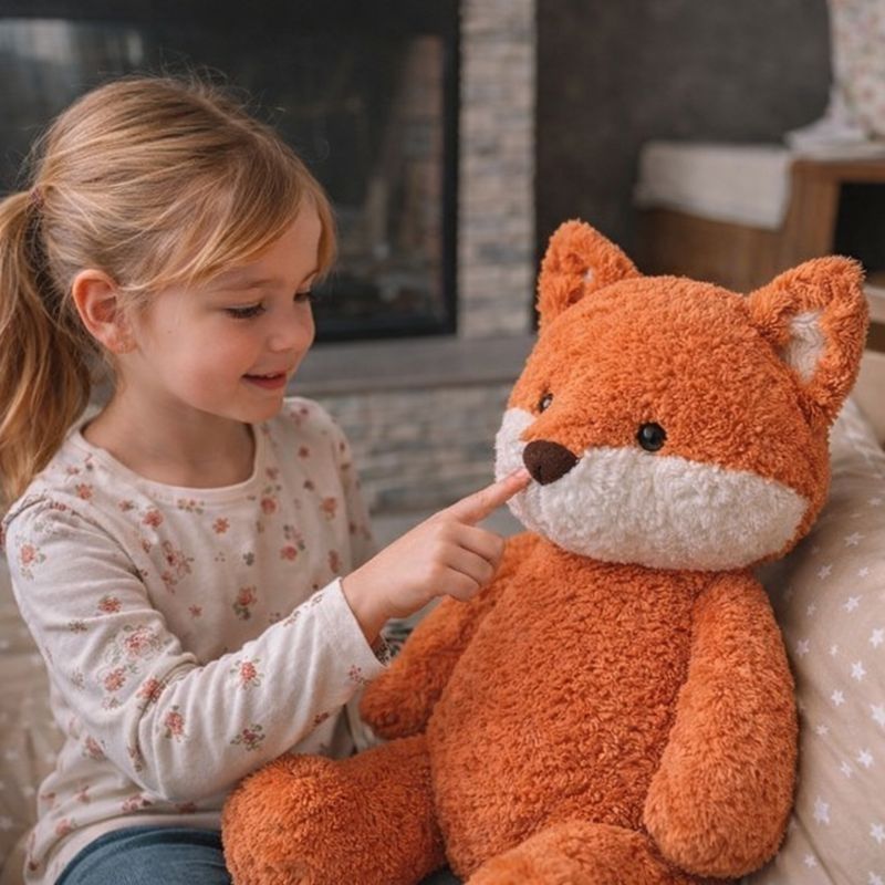 Célia — Sitting Orange Fox (50cm)