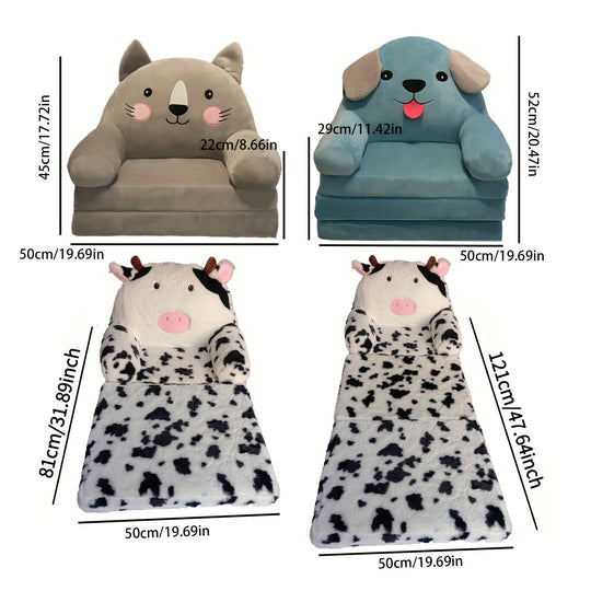 MiloChair™ – Foldable 2-in-1 Comfortable Kids’ Lounge Chair (Ages 2+)