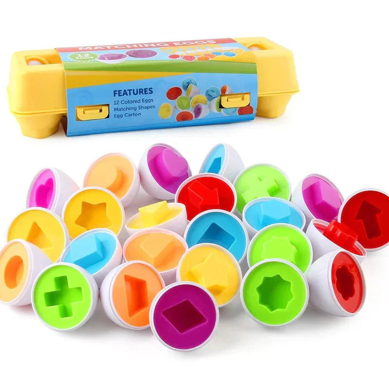 Montessori Matching Eggs - Pädagogisches Geschenk für Kinder