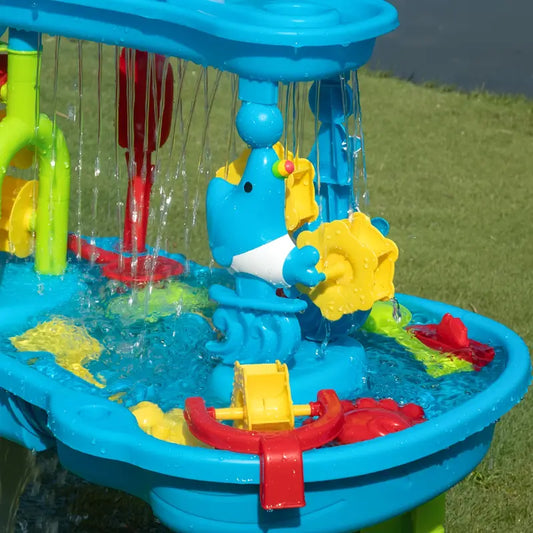 SplashTower™ – Der 3-in-1 Sand- und Wasserspieltisch