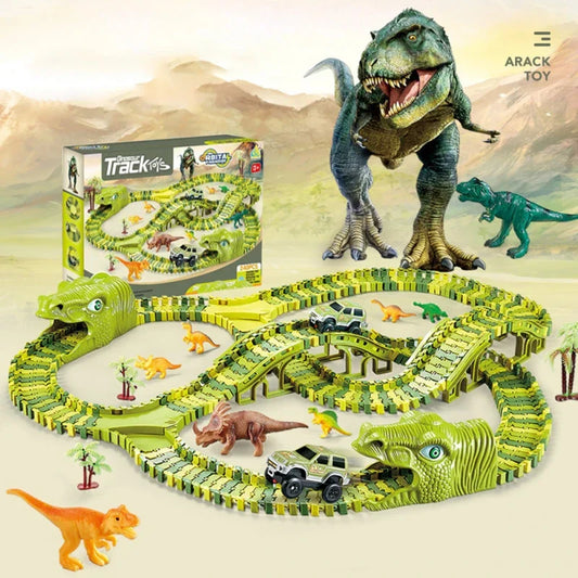 Dinosaurier-Abenteuer-Rennset