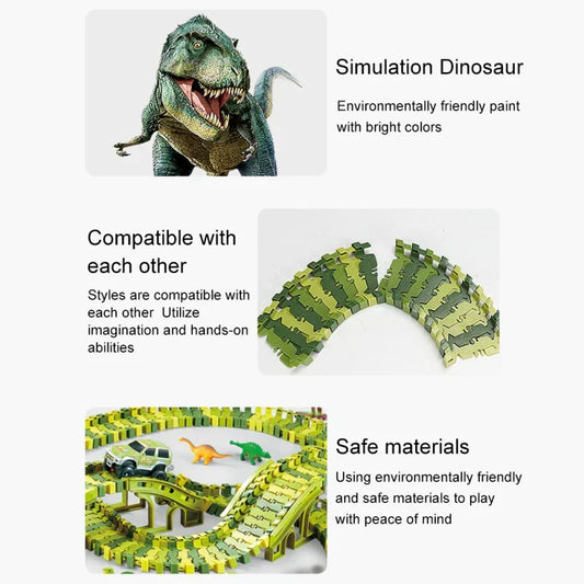 Dinosaurier-Abenteuer-Rennset
