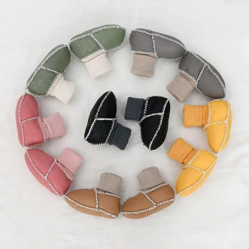 CozyFeet™ – Warme & Antirutsch Baby Sloffe für Wintertage