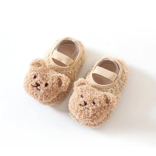 CozyPawss™ – Wärmi Bärenslofeli – Antirutsch Winterpantoffels Baby
