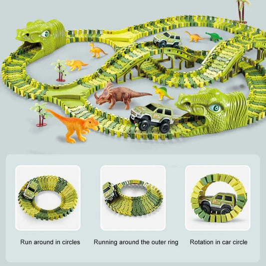 Dinosaurier-Abenteuer-Rennset