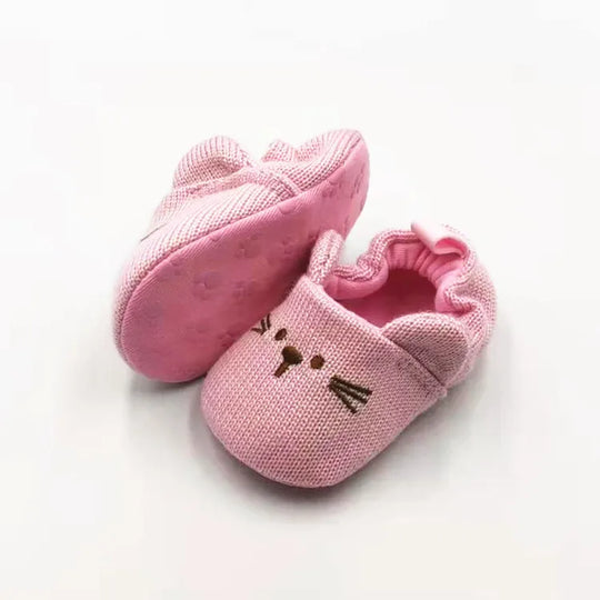 NestleToes™ – Antirutsch Babyslofje us Baumwolle – Warme Baby Schuhe