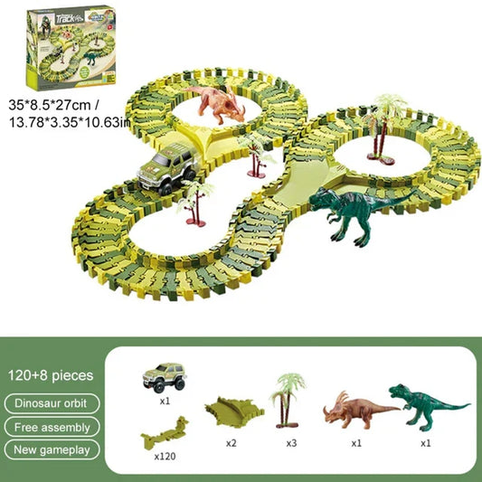 Dinosaurier-Abenteuer-Rennset