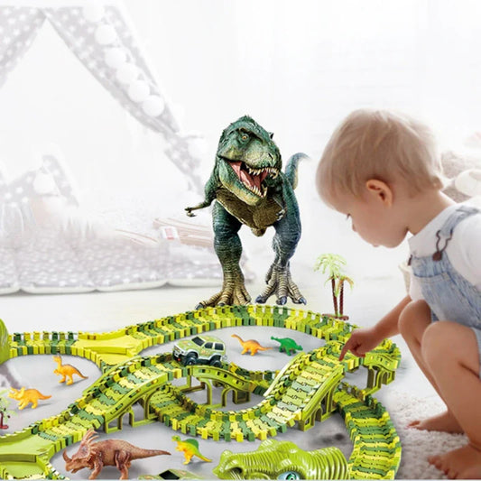 Dinosaurier-Abenteuer-Rennset