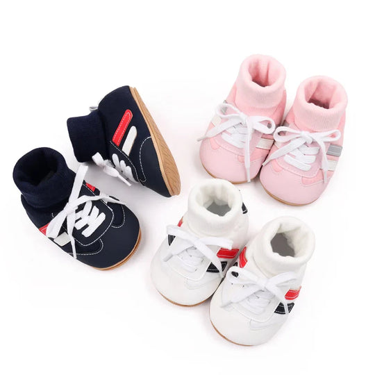 HappySteps™ – Slipvassti Patchwork Schueh – Babys erste Schrittli