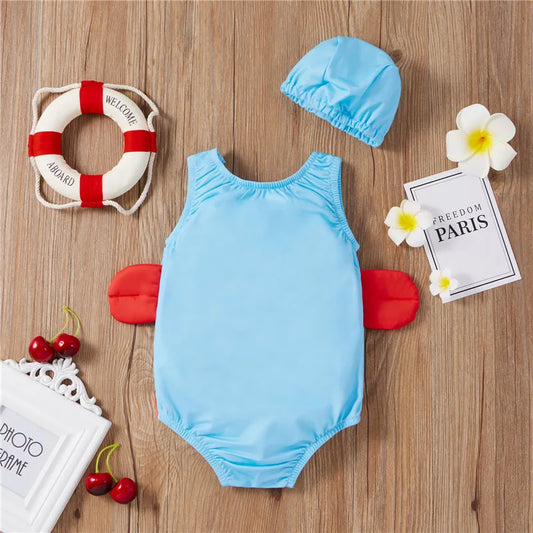 Zonnespetter™ Schwimmset – Badeanzug + Mütze für Mädchen