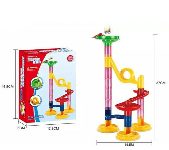 Baustein-Murmelbahn-Spielset
