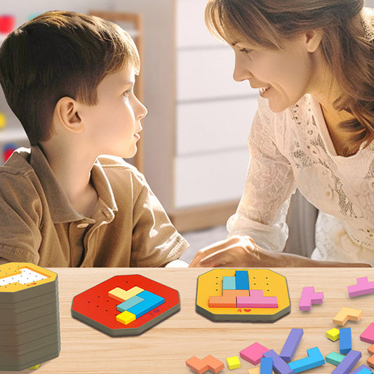 BrainBuilders™ – Buntes Block-Puzzlespiel