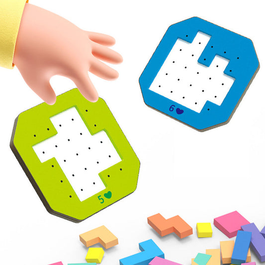 BrainBuilders™ – Buntes Block-Puzzlespiel