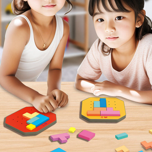BrainBuilders™ – Buntes Block-Puzzlespiel