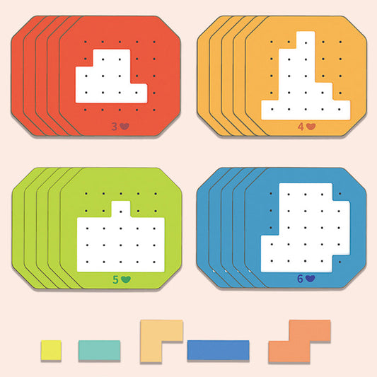 BrainBuilders™ – Buntes Block-Puzzlespiel