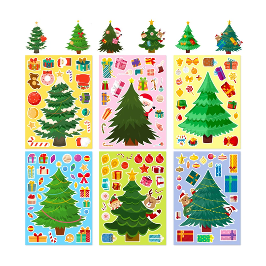 MagicTree™ 3-Pack – Build Your Own Christmas Wonders – DIY Stickers